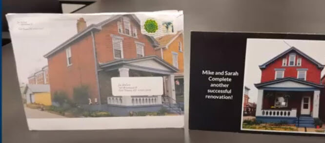 jim thank you card to clients who bought that house